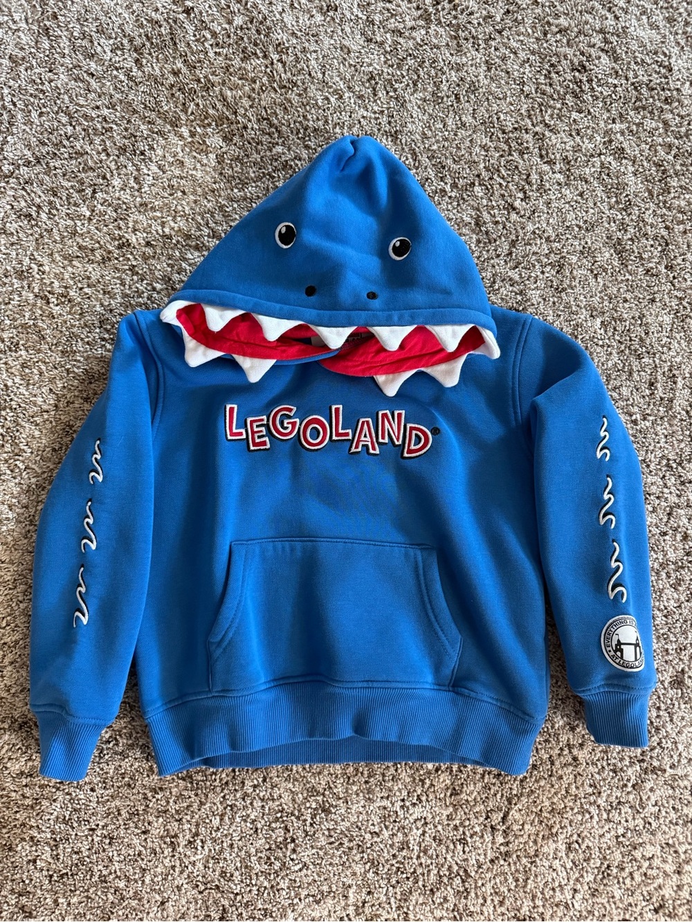 Lego Blue Shark-Look Hooded Sweatshirt